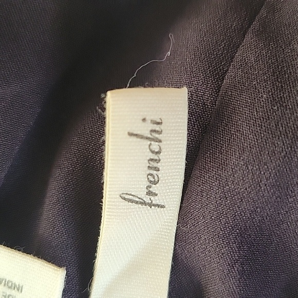 Frenchi Womens Elastic Waist Dark Brown Lined Shimmer Mini Skirt, Size: L - Picture 5 of 9